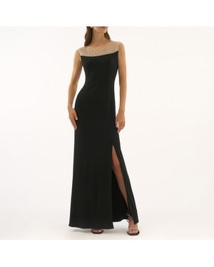 Joseph Ribkoff Embellished Maxi Dress - Black
