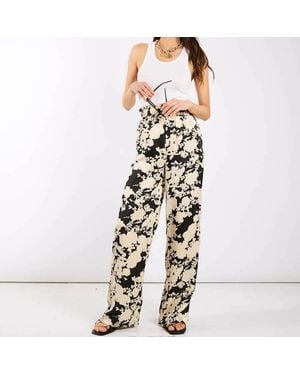 Needs No Label And Ivory Printed Wide Trousers - Black