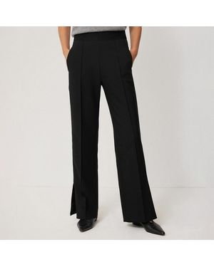 Jigsaw Crepe Split Hem Smart Joggers - Black