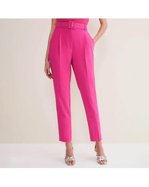 Phase Eight Hot Adria Belted Trouser - Pink