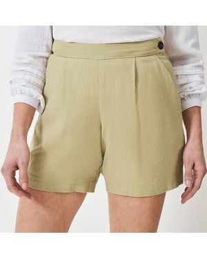 Crew Light Linen Blend Short - Green