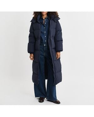 GANT Full Length Down Coat - Blue