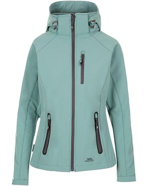 Trespass Soft Shell Jacket Bela Ii Polyester Mist - Green