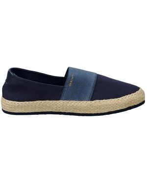 GANT Textile Raffiaville Espadrille - Blue