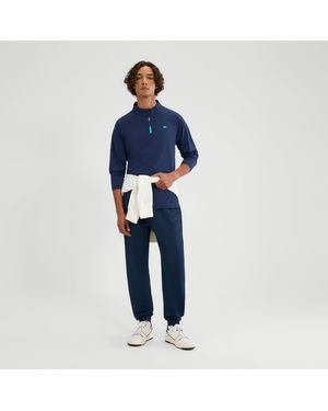 Ellesse Musica 1/4 Ls Tee - Blue