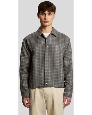 Lyle & Scott Lightweight Check Overshirt - Grey