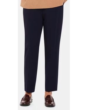 Whistles Ella Essential Wool Blend Trousers - Blue