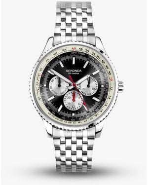Sekonda Pilot Maverick Stainless Steel Watch 30037 - Metallic
