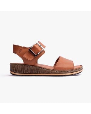 Hush Puppies Tan Ellie Heeled Sandals - Brown