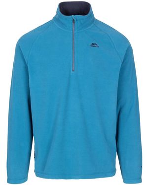 Trespass Fleece Top Blackford Polyester Bondi - Blue