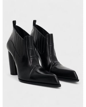 Off-White c/o Virgil Abloh Moon Beatle Shade Ankle Boots - Black