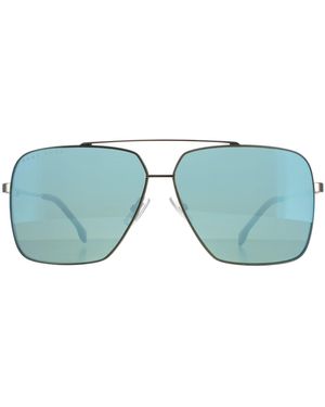 BOSS Sunglasses Boss 1325/S 31Z 3U Ruthenium Havana Kaki Mirror - Blue