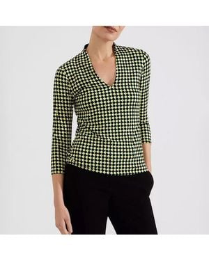 Hobbs And Aimee Printed Top - Green