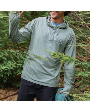 Passenger Pistachio Roamscreen Upf50 Drirelease Hoodie - Green