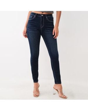 TRUE RELIGION Halle High Rise Stretch Skinny Jeans - Blue