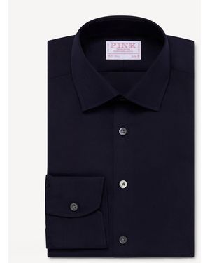 Thomas Pink Ramses Slim Fit Cotton Poplin Formal Shirt - Blue