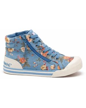 Rocket Dog Jazzin Hi Romeo Sports Trainers - Blue
