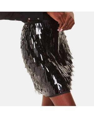 Whistles Sword Sequin Mini Skirt - Black