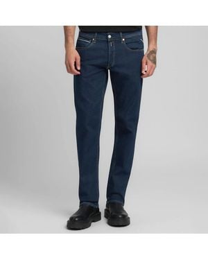 Replay Dark Grover Eco Plus Straight Stretch Jeans - Blue