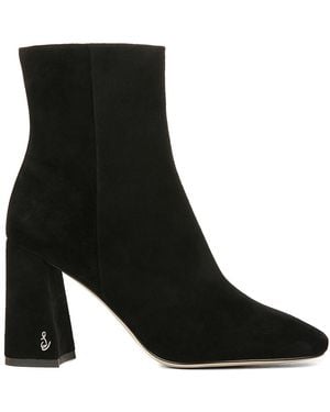 Sam Edelman Codie Suede Heeled Ankle Boots - Black