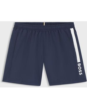 BOSS Dolphin Swim Shorts - Blue