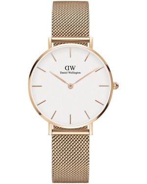 Daniel Wellington Dw00100163 Ladies Petite Melrose 32Mm Watch - White
