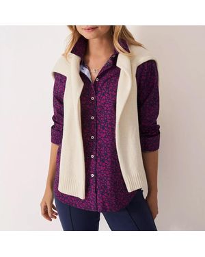 Crew Berry Lulworth Cotton Shirt - Purple
