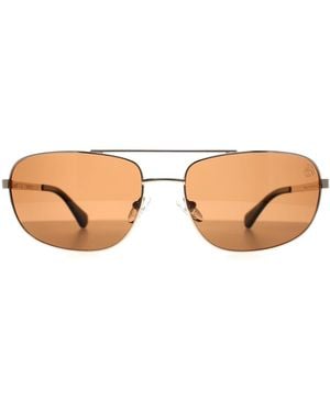 Timberland Aviator Polarized Tb00045 Metal - Brown