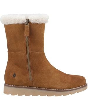 Hush Puppies Tan Mary Long Boots - Brown