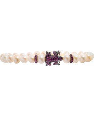 Lancaster Jla-Br-Frog-5-Wh Ladies Bracelet - Pink
