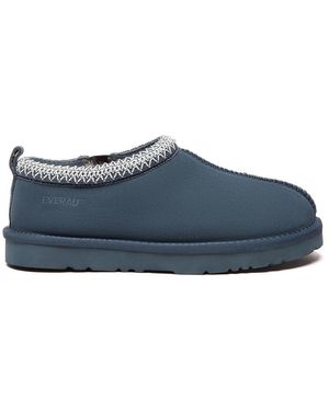 EVER AU Wigeon Leather Slippers - Blue