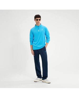 Ellesse Musica 1/4 Ls Tee - Blue