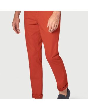 Brook Taverner Tailored Fit Barrington Brick Garment Washed Chinos
