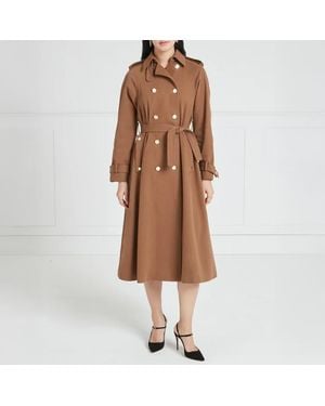 Temperley London Javier Wool Blend Trench Coat - Brown