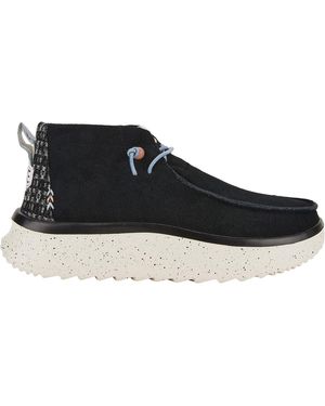 HEYDUDE Wendy Peak Hi Suede Ankle Boots - Black