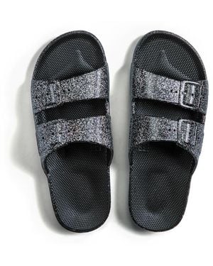 FREEDOM MOSES Glitter Scented Flat Sliders - Black