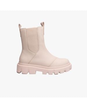 TOMS Light Rowan Low Heeled Chelsea Boots - White