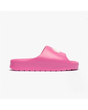 Lacoste Croco 2.0 Flat Sandals - Pink