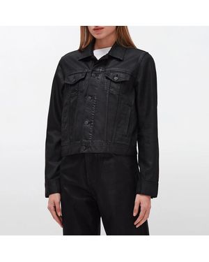 7 For All Mankind Classic Trucker Denim Jacket - Black