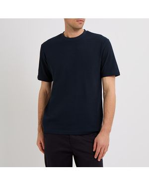 Oliver Sweeney Wigton Waffle Cotton T-Shirt - Blue