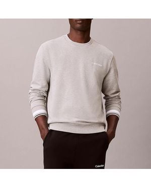 Calvin Klein Light Soft Cotton French Terry Sweatshirt - Grey