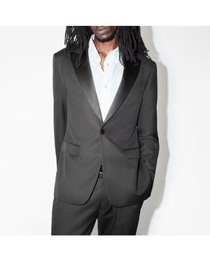 AllSaints Tisbury Satin Blazer - Grey