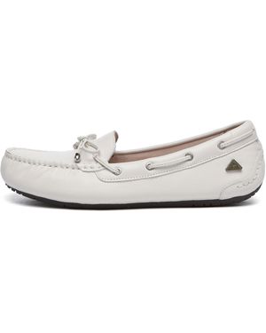 EVER AU Grebes Leather Loafer - White