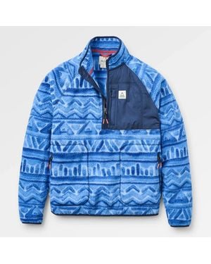 Passenger Electric Offgrid 1/2 Zip Sherpa Fleece Sweatshirt - Blue