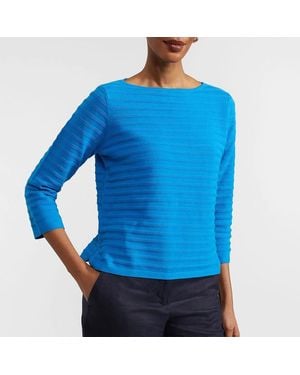 Hobbs Nellie Cotton Jumper - Blue