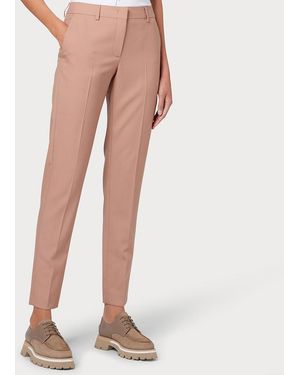 Paul Smith Dusky Tailored Wool Tapered Trousers - Pink