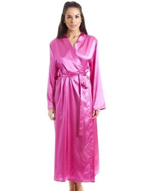 CAMILLE Plain Satin Wrap - Pink