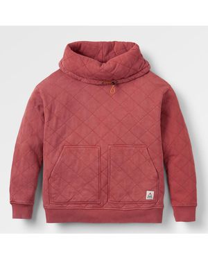 Passenger Clementine Quilted High Neck Sweatshirt - Red