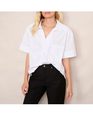 Wyse Db X Short Sleeved Cotton Shirt - White