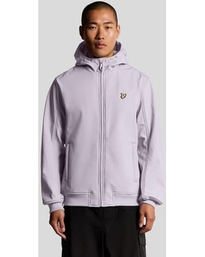 Lyle & Scott Fleece Lined Softshell Jacket - Purple